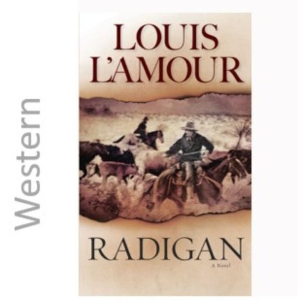 3/$13 Radigan by Louis L'Amour adult western paperback book1958